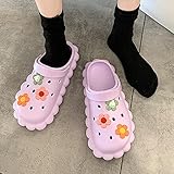 Material interior: EVA Kirin-1 Chanclas Toalla,Zapatos Y Complementos,New Women\'s Summer Home No-Slip-40-41_púRpura Superficial