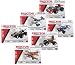 Meccano Erector Building Set of (6) - Miniature Plane, Bi-Plane, Helicopter, Bulldozer, Car, Race Car Bundle