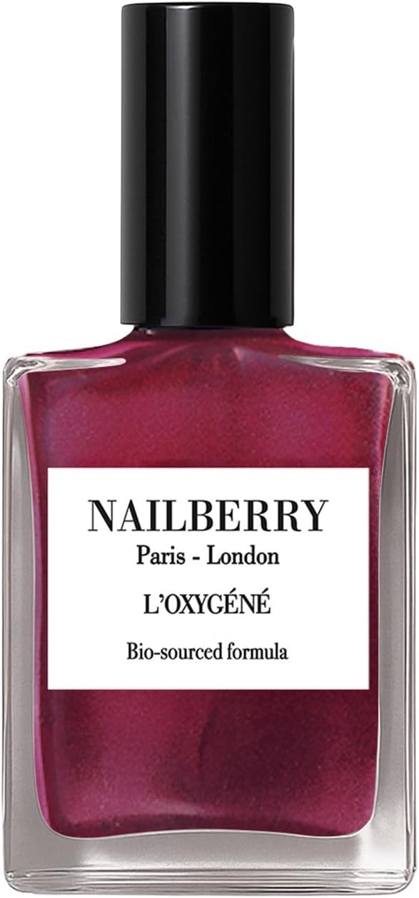 Nailberry L'Oxygéné Oxygenated Nail Lacquer | Mystique Red, 15ml | Polish for a Healthier Manicure & Long Lasting Colour | 12-Free, Vegan, Halal, Cruelty & Gluten Free