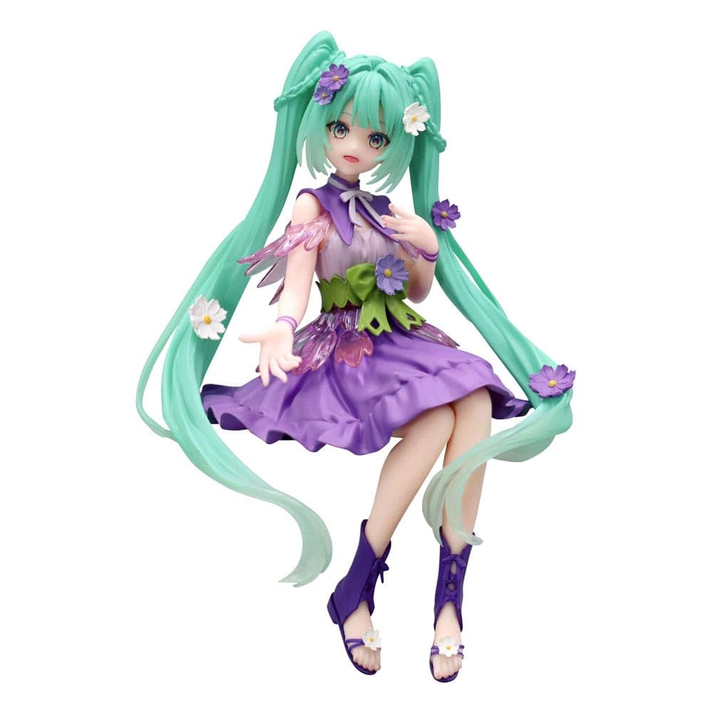 Hatsune Miku Flower Fairy Cosmos Purple Color Version Figure 14cm Noodle Stopper