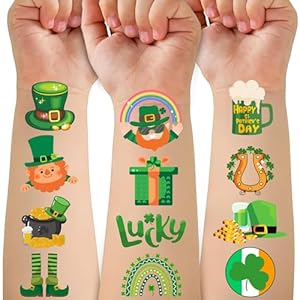 50pcsstpatricksdaytattoosstickersforkidsstpatricksdaydecorationsaccessoriesirishshamrocktattoostickersforpartyfavorssupplies Urban Country Home Decor 50 pcs st patricks day tattoos stickers for kids st patricks day decorations accessories irish shamrock tattoo stickers for party favors supplies urban country home decor