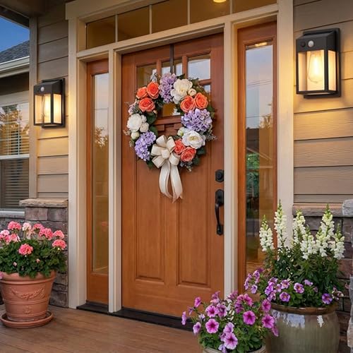 Solar Porch Lights Outdoor 2 Pack, Motion Sensor Solar Wall Lights with 3 Lighting Modes, Dusk to Dawn Waterproof Wall Lanterns Sconce for Front Door, Garage, Fence, Patio thumbnail 9