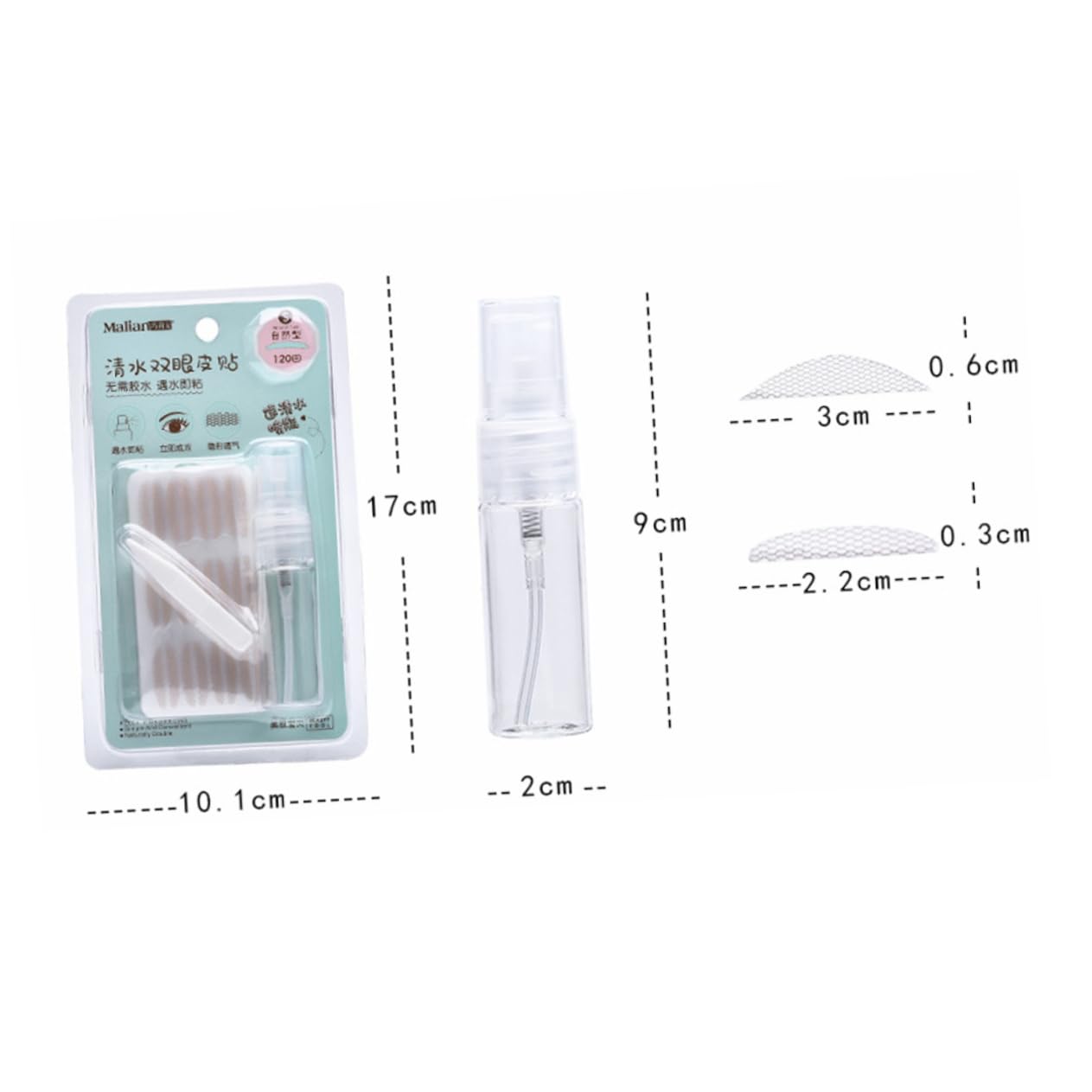 Gogogmee Traceless Double Eyelid Patch Lace Eyelid Tape Eye Makeup Stickers for Women