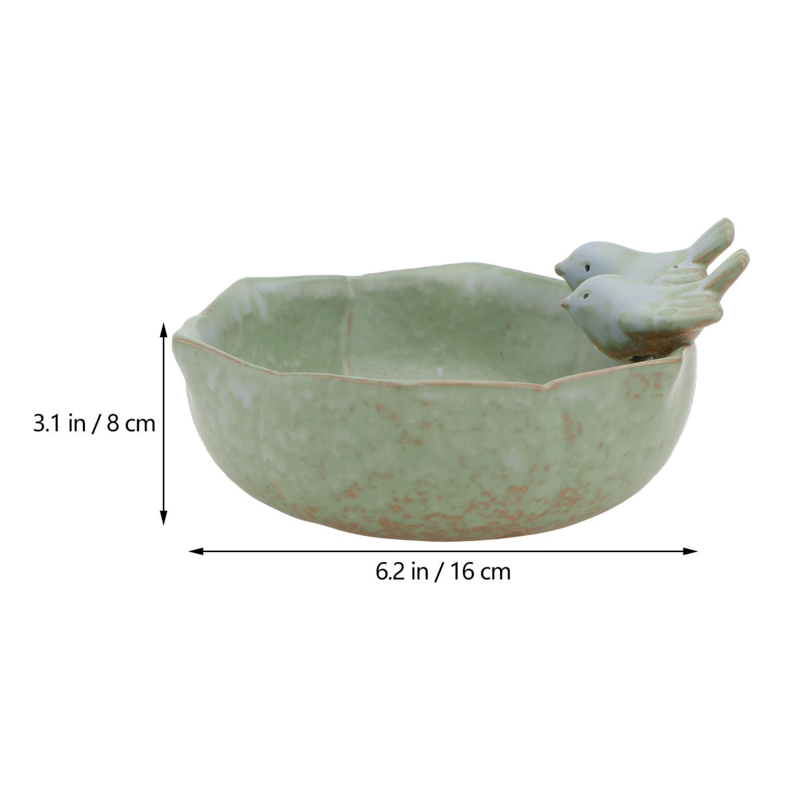 Sosoport Vogelfutterspender Aus Keramik Vogelnest Für Haushalt Kreativer Futterhalter Als Garten Und Retro-Dekoration Leicht Zu Reinigen Und Wiederverwendbar