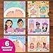 Imagimake Reusable Sticker Fun Hair & Makeup Kit |150+ Waterproof Jelly Stickers |Pretend Play Glam Salon & Beauty Styling Boards | Mess-Free Travel Activity | Birthday Gift for Girls Ages 3-6