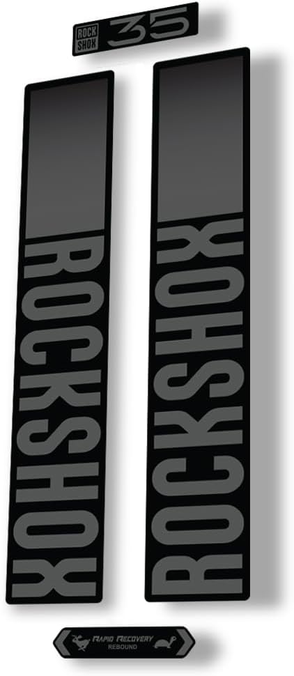 Fork Replacement Decal Sticker Compatibale for Rock Shox 35 2021 Series Gray (Matte)