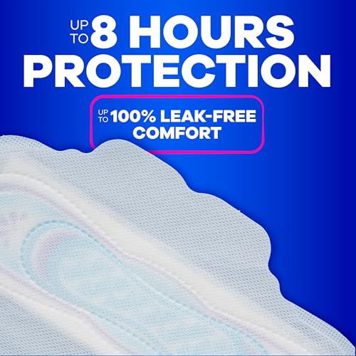 Image of Always Ultra Thin Feminine Pads with Wings for Women, Size 3, Extra Long Super Absorbency, Unscented, Up to 100% Leak-Free Protection, 68 Count