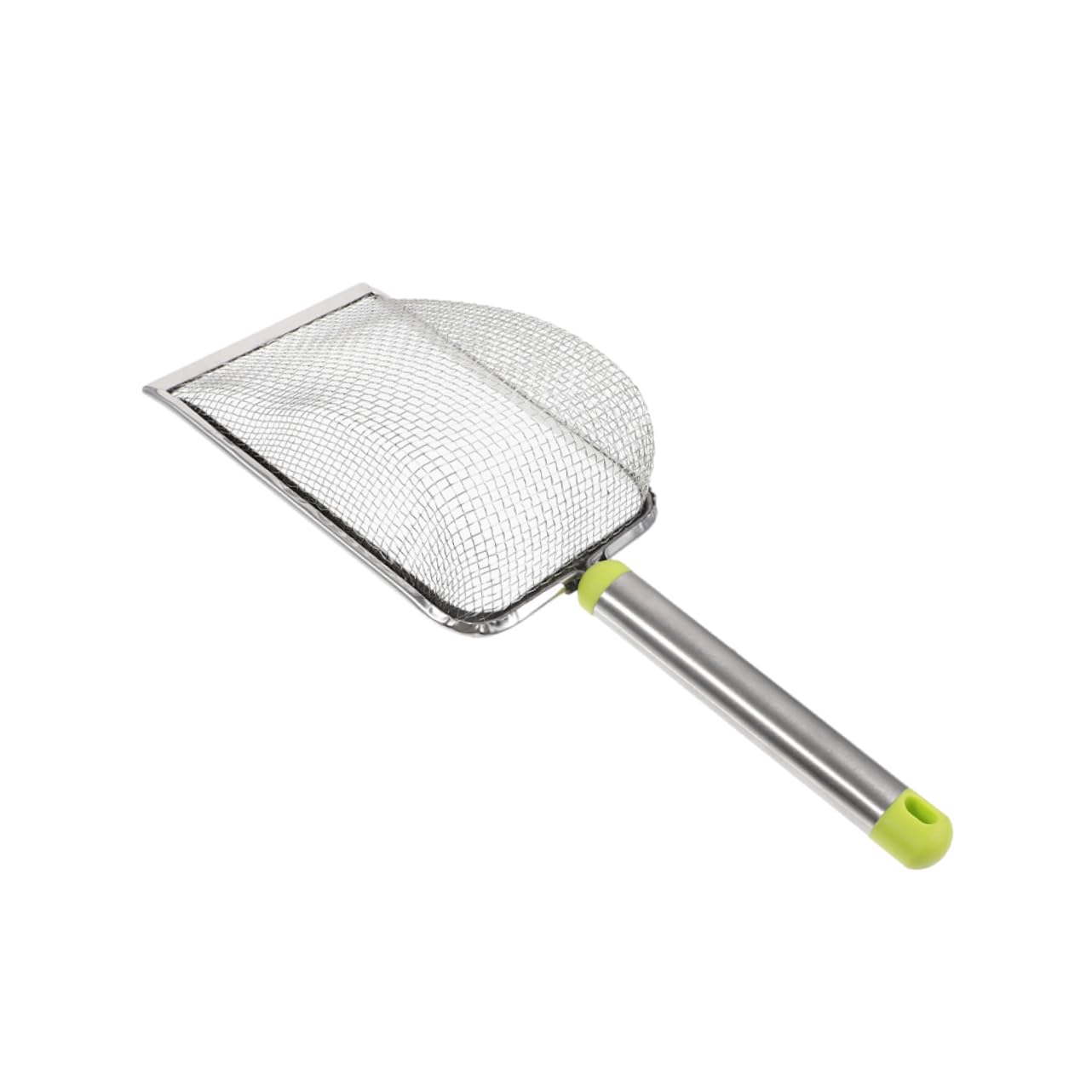 COLLBATH 5pièces Râteau à Litière Acier Inoxydable Non Adhésif pour Chat Outil De Nettoyage Pratique avec Large Ouverture pour Ramassage des Déjections Félines