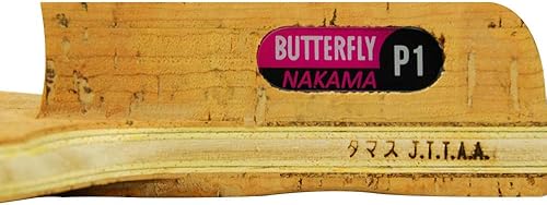 Miniatura 8 de Butterfly Nakama P1 - Raqueta de tenis de mesa japonesa Penhold - Serie Nakama - Nuestra goma más popular de todos los tiempos y potencia de fibra