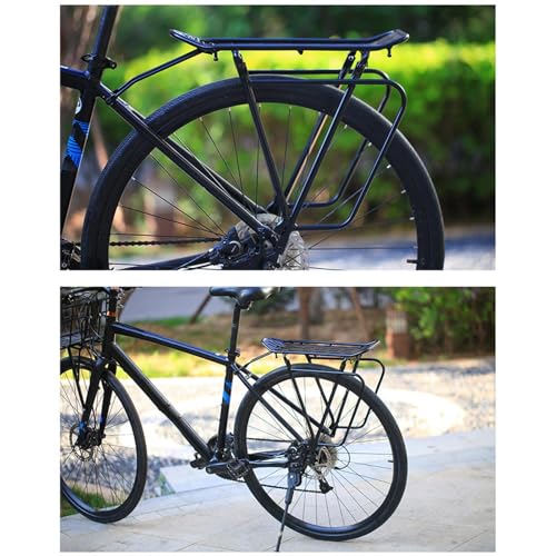Rack de bicicleta trasero ajustable de aluminio para tija 4