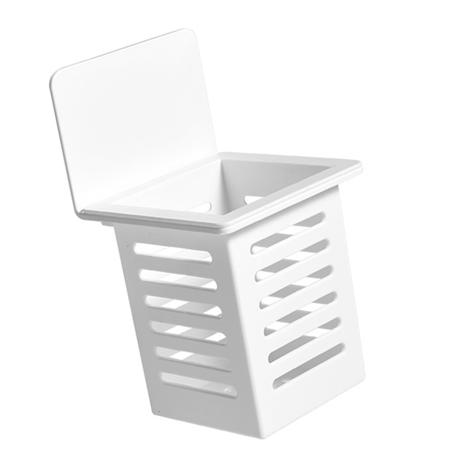 yanwuwa Kitchen Spoon Chopsticks Holder Wall Mounted Storage Rack Wall Hanging Cutlery Drainage Basket Storage Box Easy to Use Hanging Cutlery Drainage Basket Box