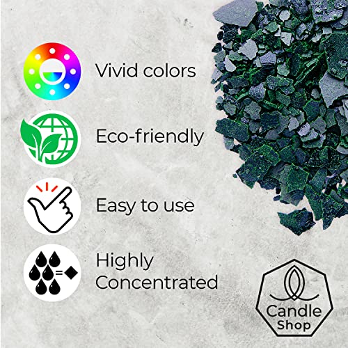 Image of Candle Shop - Green Color 2 oz- Dye Chips for Making Candles - Candle Wax Dye - A Great Choice of Colors