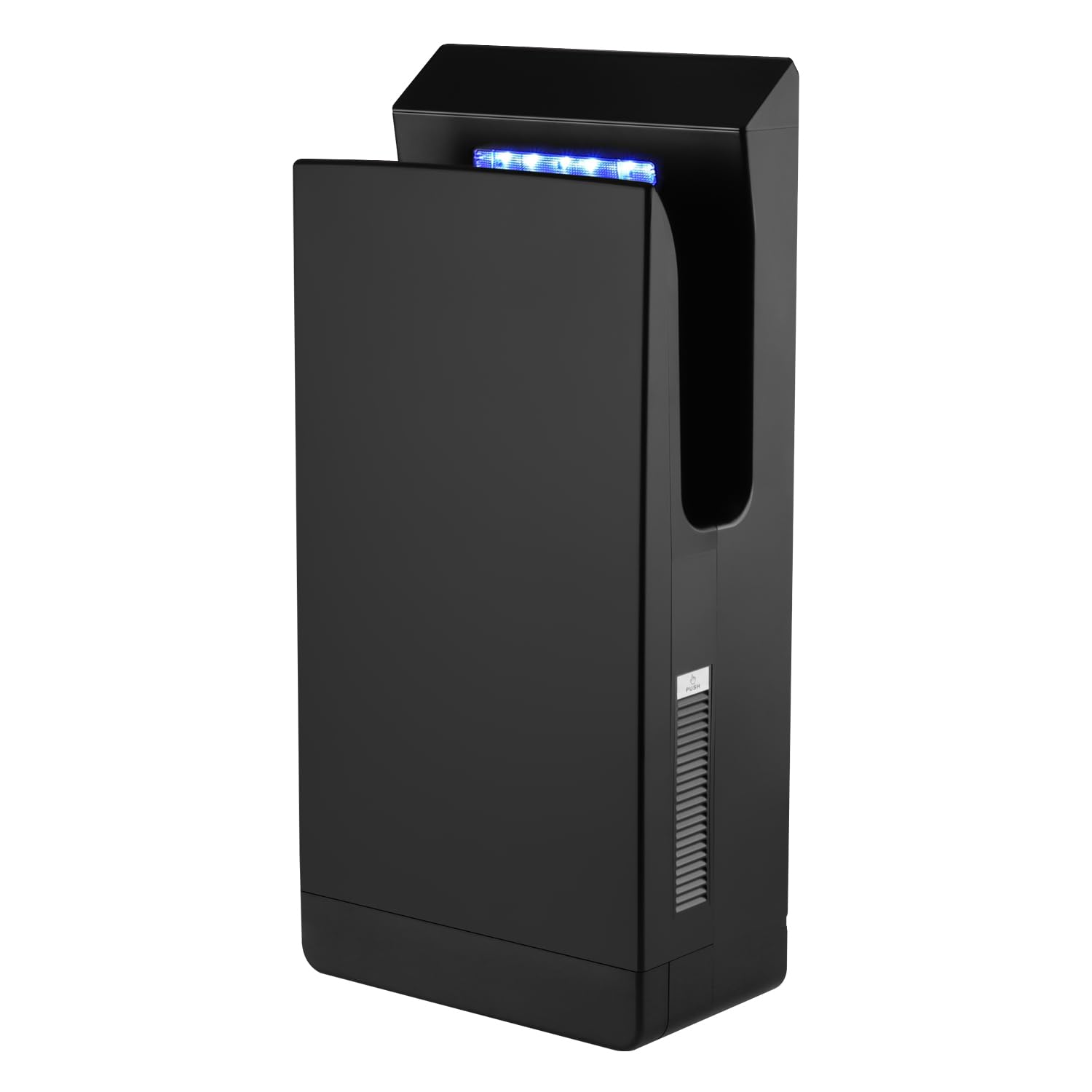 Sèche-Mains Électrique Haute Vitesse 1350W - Mural Automatique avec Filtre HEPA et Stérilisation UV, Séchage Ultra-Rapide 7s, Sèche-Mains Professionnel Commercial pour Hôtels et Bureaux (Noir)