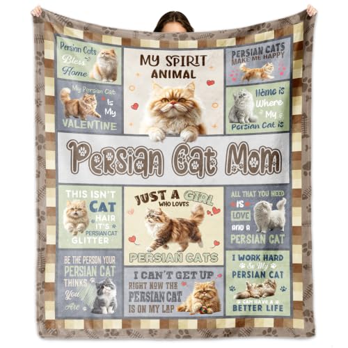 Persian Cat Blanket, 60 x 50 in