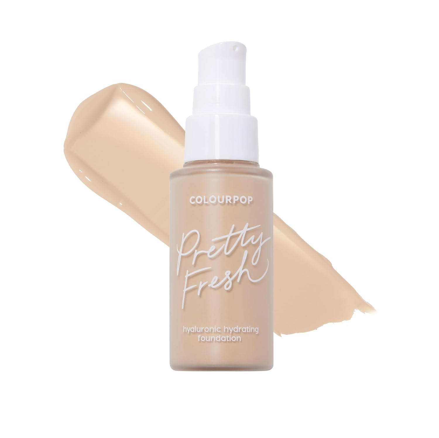 ColourPop Pretty Fresh Liquid Foundation - Hydrating Foundation with Medium, Buildable Coverage & a Natural Finish - Enriched with Hyaluronic Acid & Coconut Water - Light 45W (1 oz)
