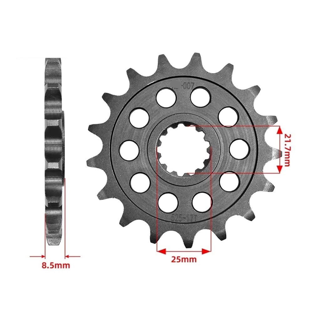 strony 525 15T 16T 17T napęd zębaty przednia zębatka koło zębate pasuje do Kaw Z900 Z1000 Z900ABS ZX-10R ZX-10RR ZX9R Nin KLZ1000 KLV1000(15T)