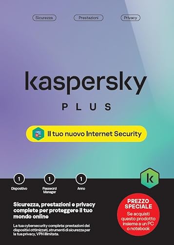 Kaspersky Anti-Virus Plus 1 Dispositivo - Antivirus 1 Anno