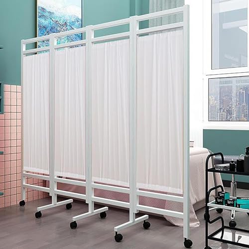 Écran de confidentialité médical pliable pour cabinet de kinésithérapie