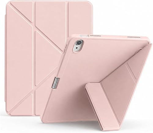 Nextway Origami Smart Folio Case Compatible with Samsung Galaxy Tab A11, Multi-Angle Stand, Auto Wake & Sleep, Slim Protective Cover (Pink)