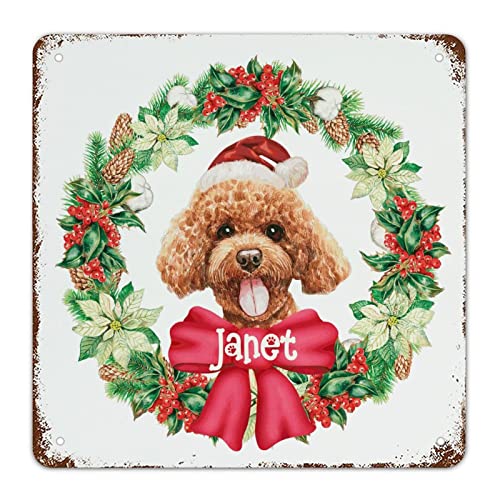 Plaque vintage Beagle aluminium - Décoration murale rustique 38cm