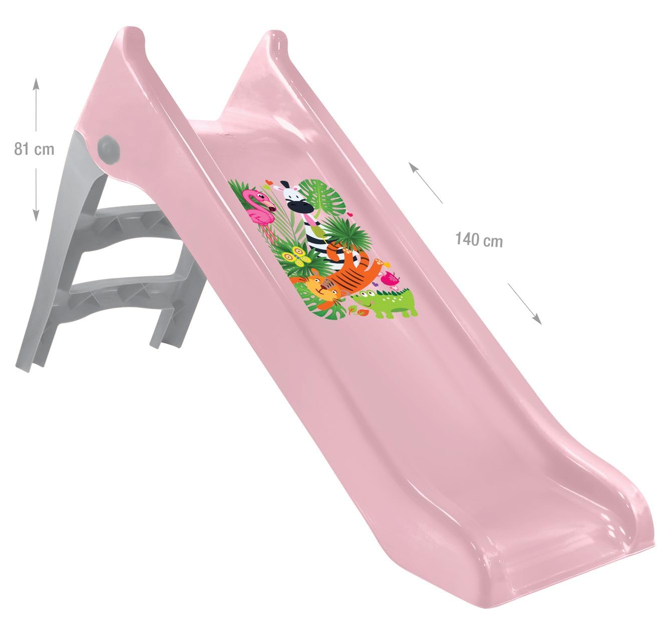 Mochtoys Tobogán Infantil Pastel, Longitud del tobogán 140 cm, tobogán acuático, Color:Rosa