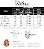 RSLOVE Seksowna bielizna dla kobiet z koronką, zestaw z siateczką, 3 części, piżama nocna, Czarny, XXL