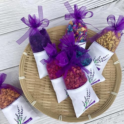 20 bolsas de lavado vacío con flores de lavanda secas miniatura 6