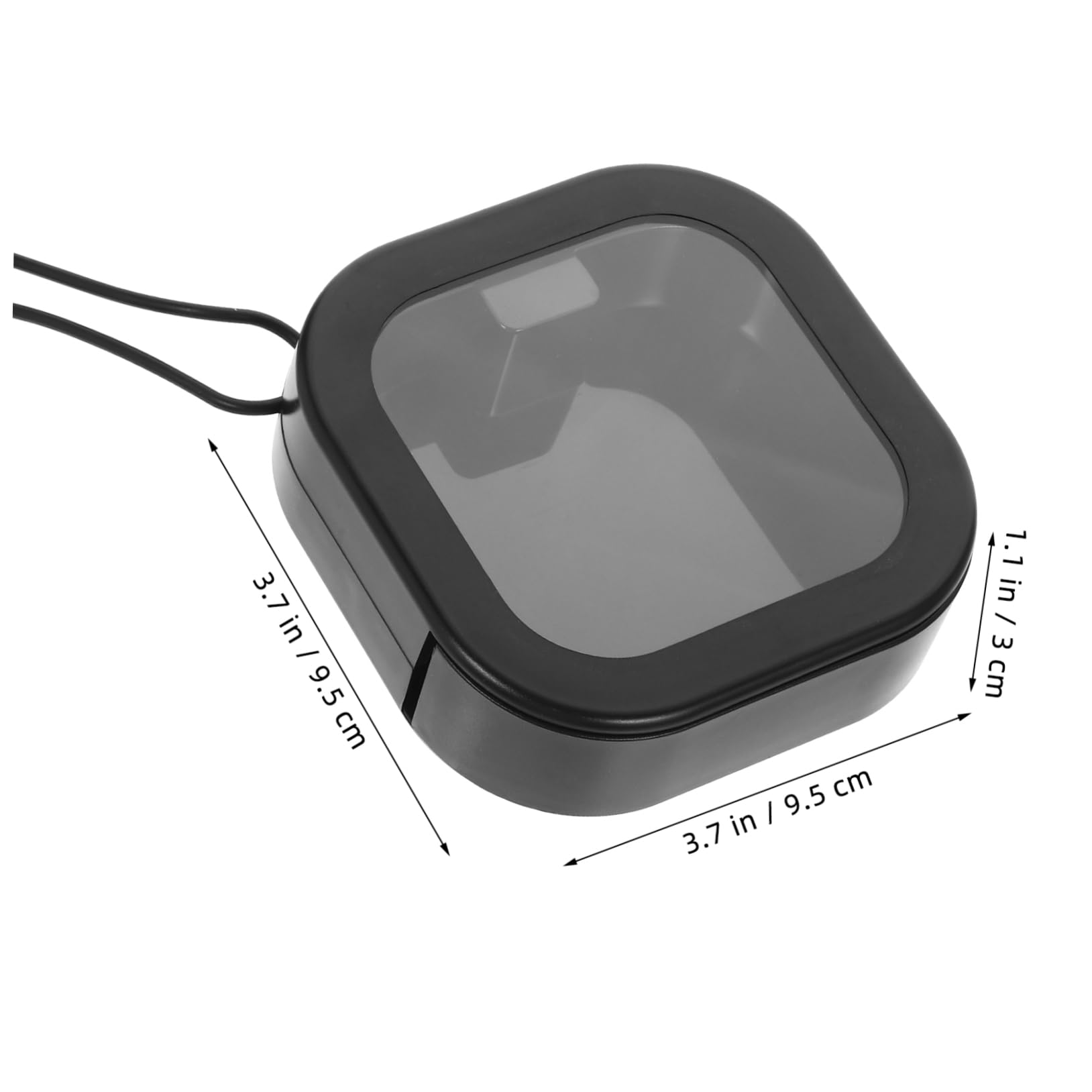 TOPBATHY 4 Stück-pack Haargummi Aufbewahrungsbox, Schwarz, Rund, Tragbar | Pp, Stabile Ausführung mit Glatten Rundkanten, mit Lanyard, für Haaraccessoires und Haarklammern
