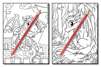 Baby Dragons: An Adult Coloring Book with Fun, Easy, and Relaxing Coloring Pages