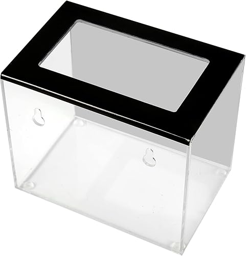 Miniatura 6 de CiaoHER Acrylic Tip Collection Jar Donation Suggestion Box for Money Storage Container (6" W x 5" H x 4" D)