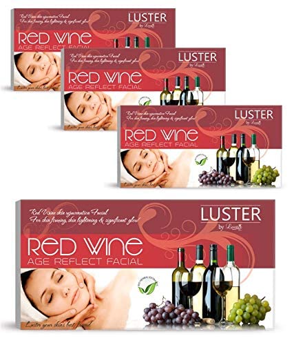 Luster Red Wine Age Reflect Facial Kit, 115 g (Pack of 4)