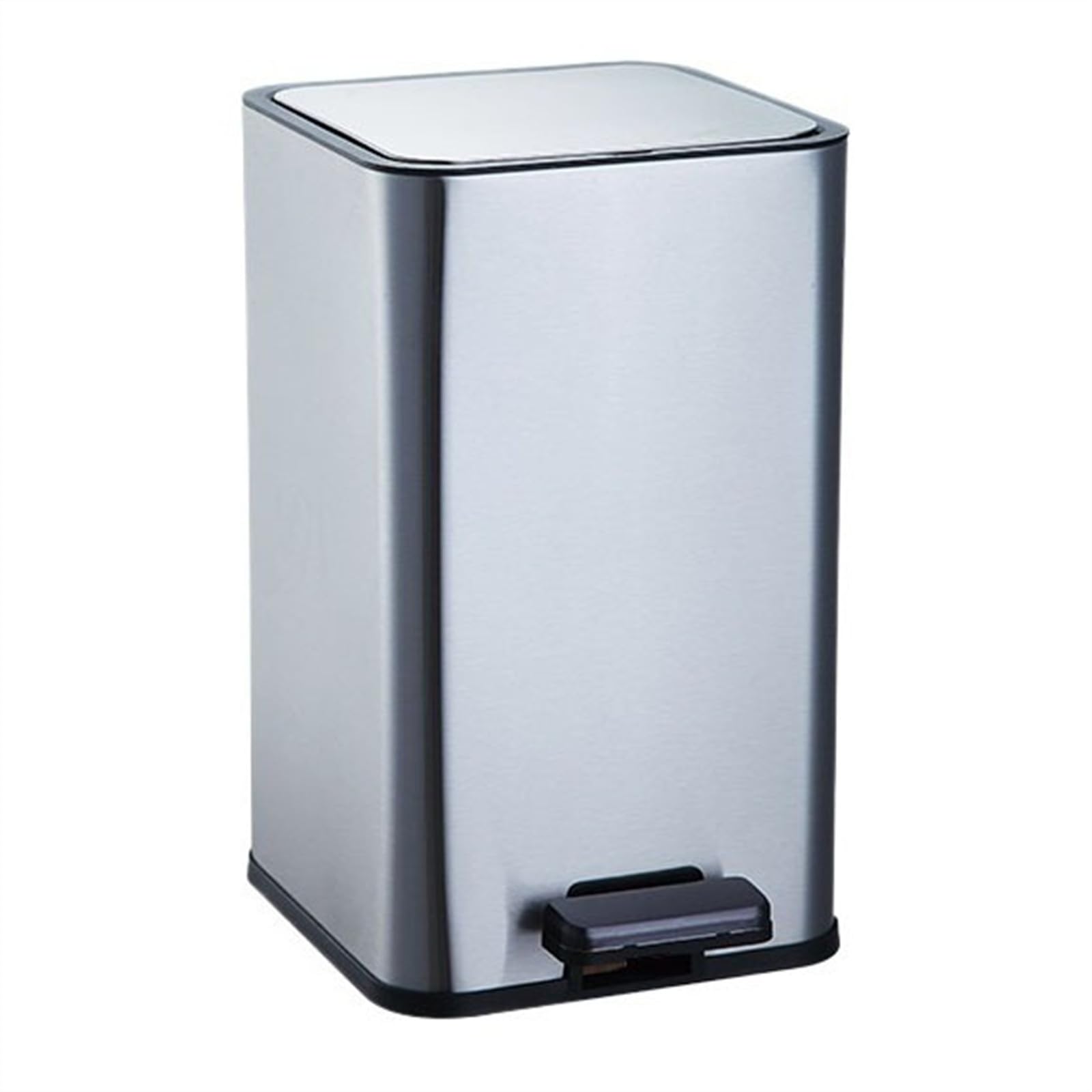 Poubelle à pédale carrée idéale pour salon et bureau moderne