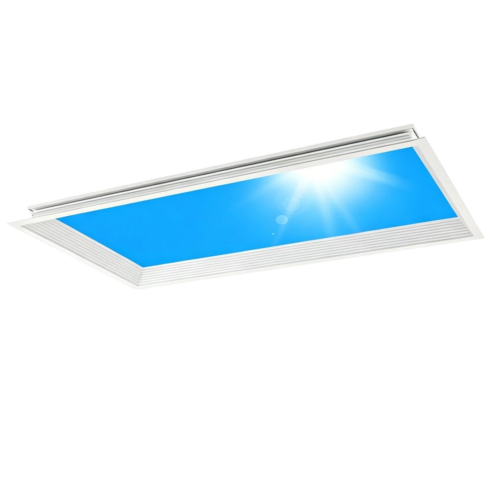 Plafonnier Blue Skylight dimmable rythme biologique 30x120cm pour salon et couloir sombre