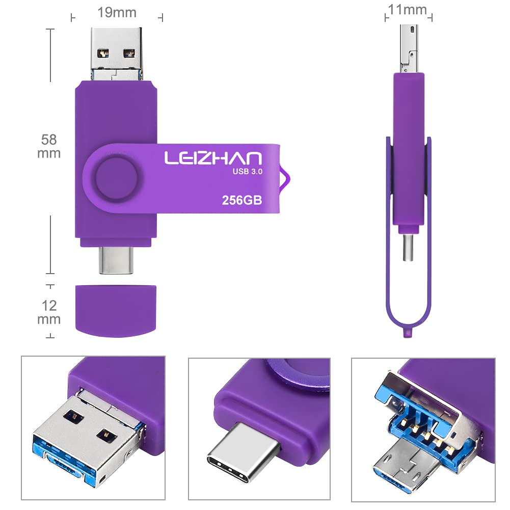 SANDISK USB-Stick, USB 3.1, 256 GB, Dual USB Typ C | USB-Sticks günstig kaufen | elektronik