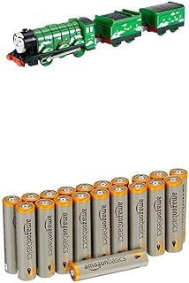 Thomas & Friends DFM88 Flying Scotsman, Thomas the Tank Engine Trackmaster Toy Engine with Amazon Basics Batteries