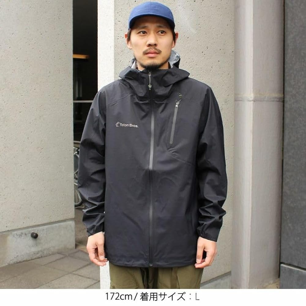 Amazon.co.jp: (ros.) フェザーレインジャケット TB101 Black XL