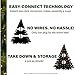 Fraser Hill Farm Woodside Pine Christmas Tree, 7.5 Feet Tall, Artificial Tree with Metal Base Includes White Incandescent Smart Lights, Artificial Holiday Tree Easy to Set Up and Easy to Connect