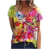 FEATURE --- Plus Size Button Deco Solide Tunika-Oberteile mit kurzen Ärmeln für Frauen Lässig, asymmetrische Rundhals-Hemden mit rundem Hals für Frauen, florale Sommer-Plissee-Bluse für Junioren, solides, dickes Material, nicht durchsichtig mit weißer Farbe, geringes Gewicht, wunderbares Design, locker Fit und bequemer Stoff für Frauen in Übergrößen.