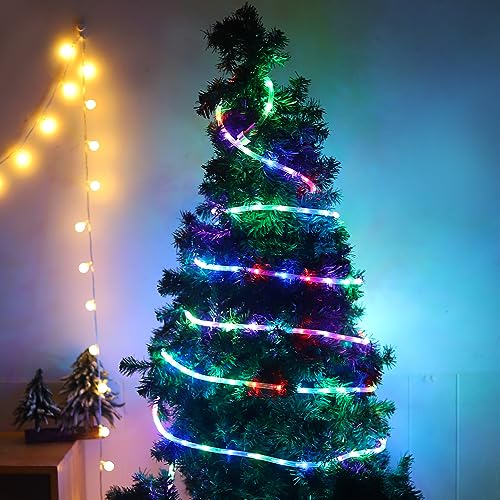 Huizhen 26Ft 160Led Waterproof Color Changing Rope Lights,Indoor Outdoor 16 Colors Changing Led Rope Lights With Remote For Outside thumb #6