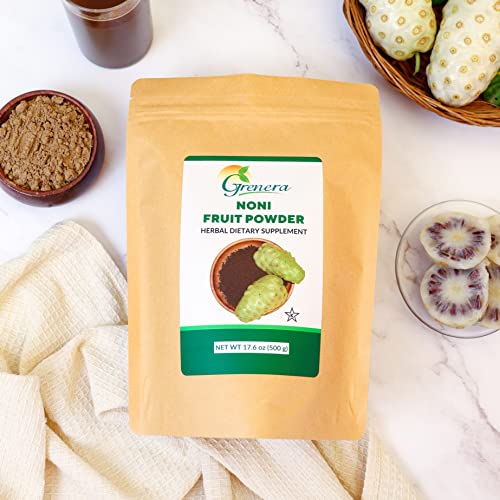 grenera organic noni fruit powder 1 lb 454 g  organic non  gmo gluten free