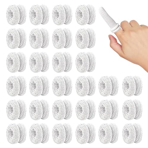 30 Blancs Enroulé Pansement Tubulaires pour Doigts,Waterproof Bandage de Doigts,Protege Doigt,Bandage Tubulaire pour Les Doigts,Bandage ImperméAble pour Les Doigts,Premiers Secours Tubulaires