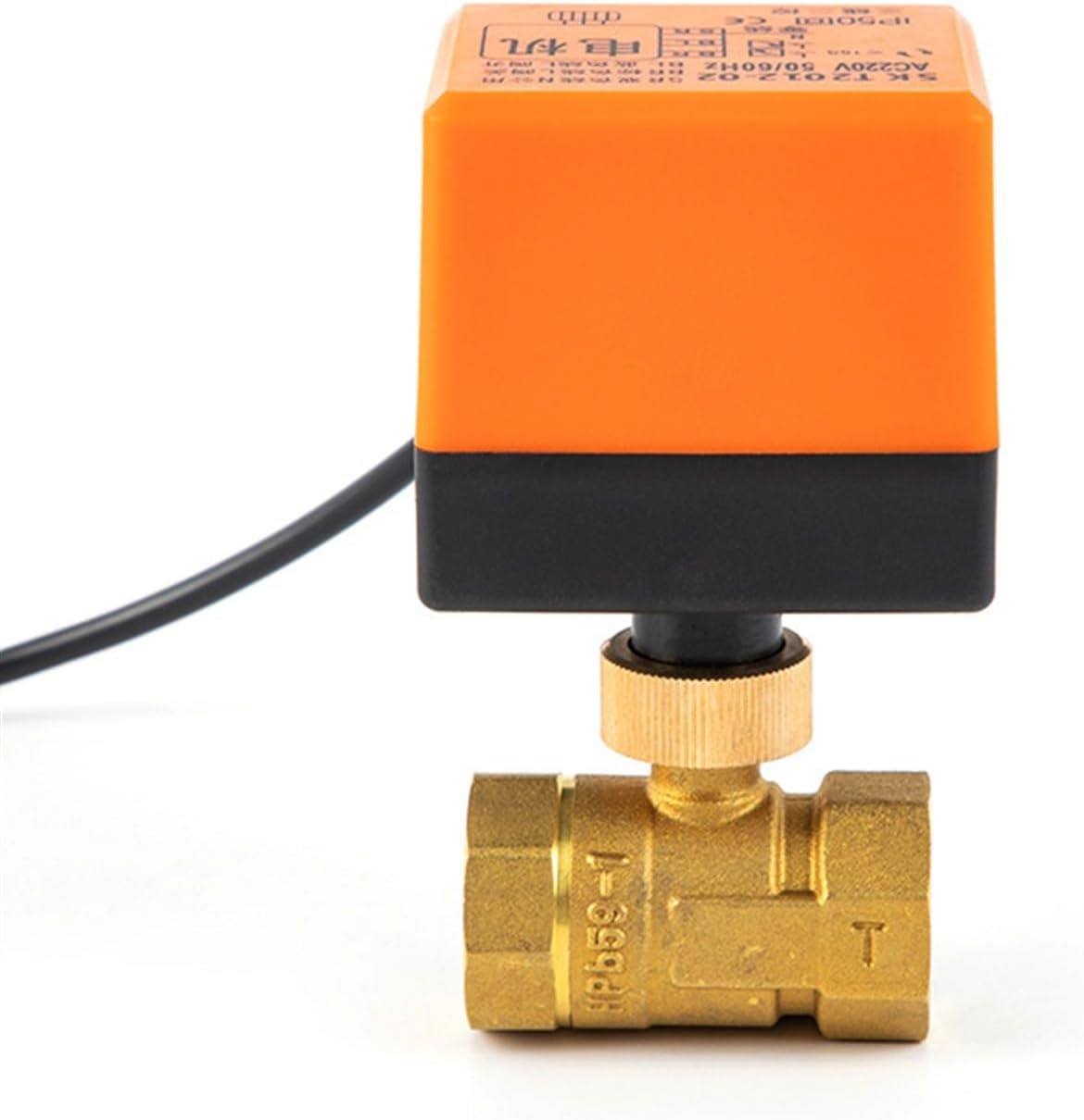 DC 12V 2-Wege Motor-Kugelhahn Aus Messing – DN32, 1/4″ Elektrisch, 3-Draht