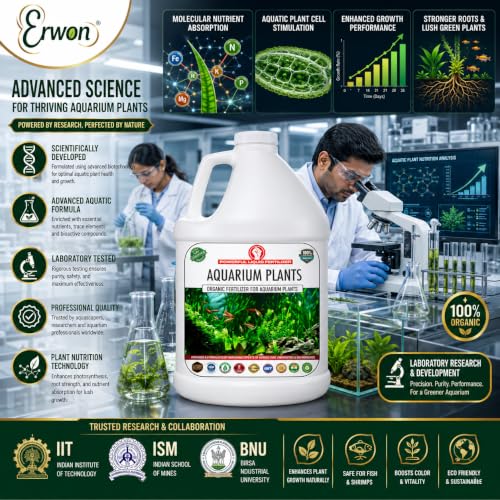 Image of Erwon Aquarium Plant Fertilizer for best growth of Live aquarium and water plants. (1000 ml)