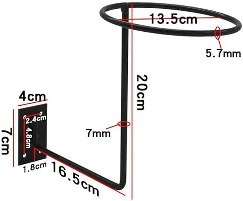 Miniatura 6 de PEI Accesorios de motocicleta Soporte para casco, colgador de chaqueta, estante multifuncional montado en la pared (blanco 3 piezas)