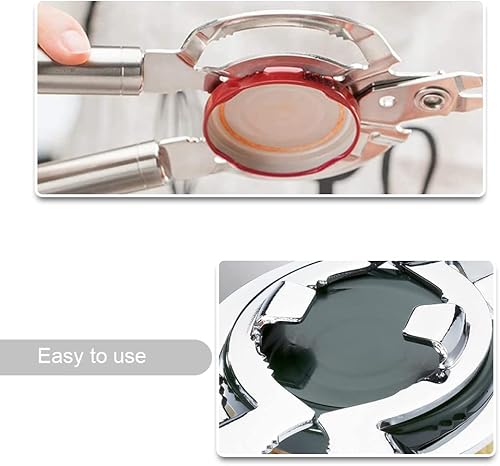 Miniatura 4 de Abrelatas manual de borde liso, antideslizante, multifunción, abridor de botellas de cerveza resistente para manos débiles, personas mayores con