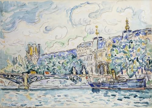 Affiches et gravures le Louvre de Paul Signac poster déco murale toile 60x90cm