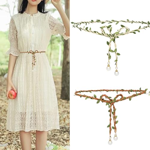 Natural Handmade Braided Belt Woemn Dress Waist Belt Unisex Fashion Waist Rope for Daily Use2