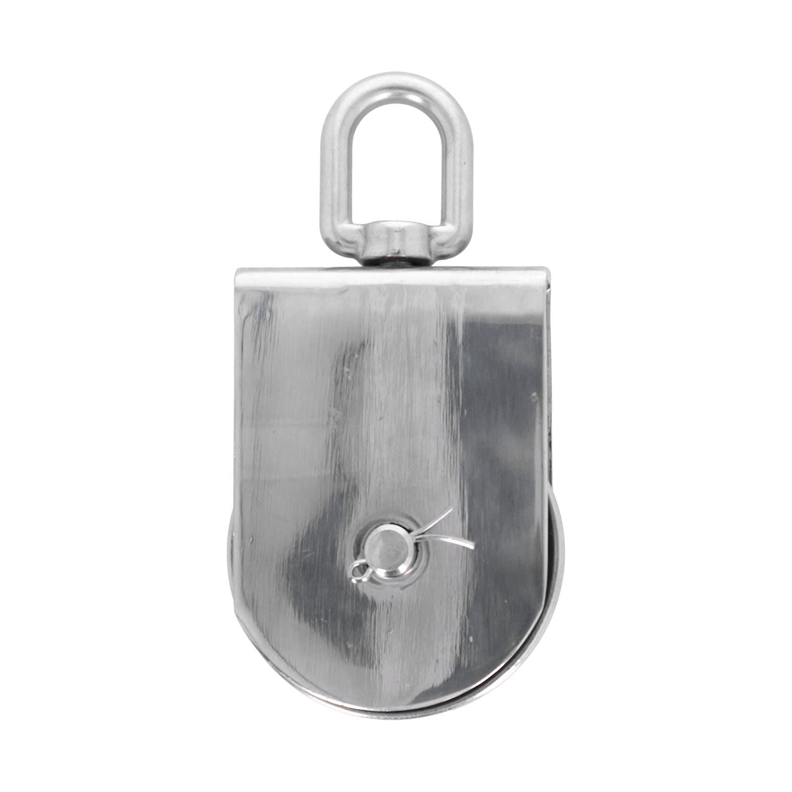 Marine-Riemenscheiben-Hebe-Einzelrolle 100 mm |316 Edelstahl 2205lb drehbar für Schiffe/Boote |Oxidationsbeständiger Flaschenzug für schweres Heben