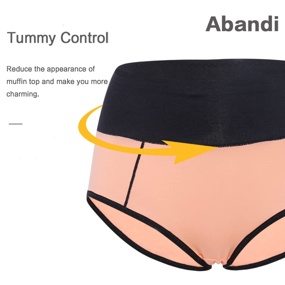 Biancheria intima da donna in cotone a vita alta, slip elasticizzati a copertura completa, mutandine morbide per taglie forti, biancheria intima per controllo della pancia, confezione da 5