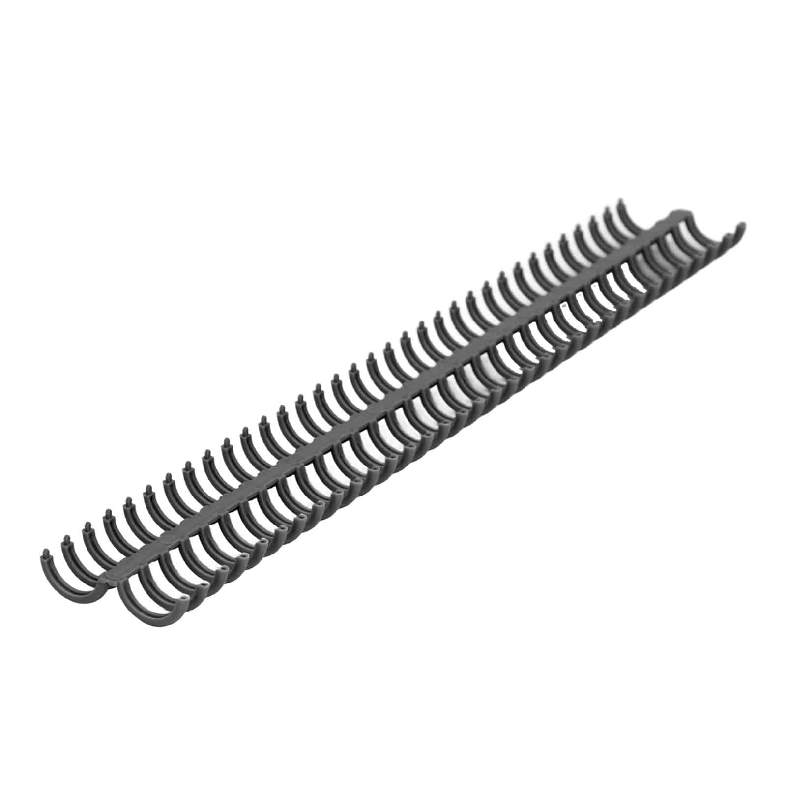 10 Pezzi Di Spine Per Rilegatura A Pettine 15 Mm 34 Fori In Plastica Nera Pettini Per Rilegatura A Fogli Sfusi 120 Fogli Di Capacità Per Libro Di Cancelleria Anello Per Quaderno Diario(Nero)